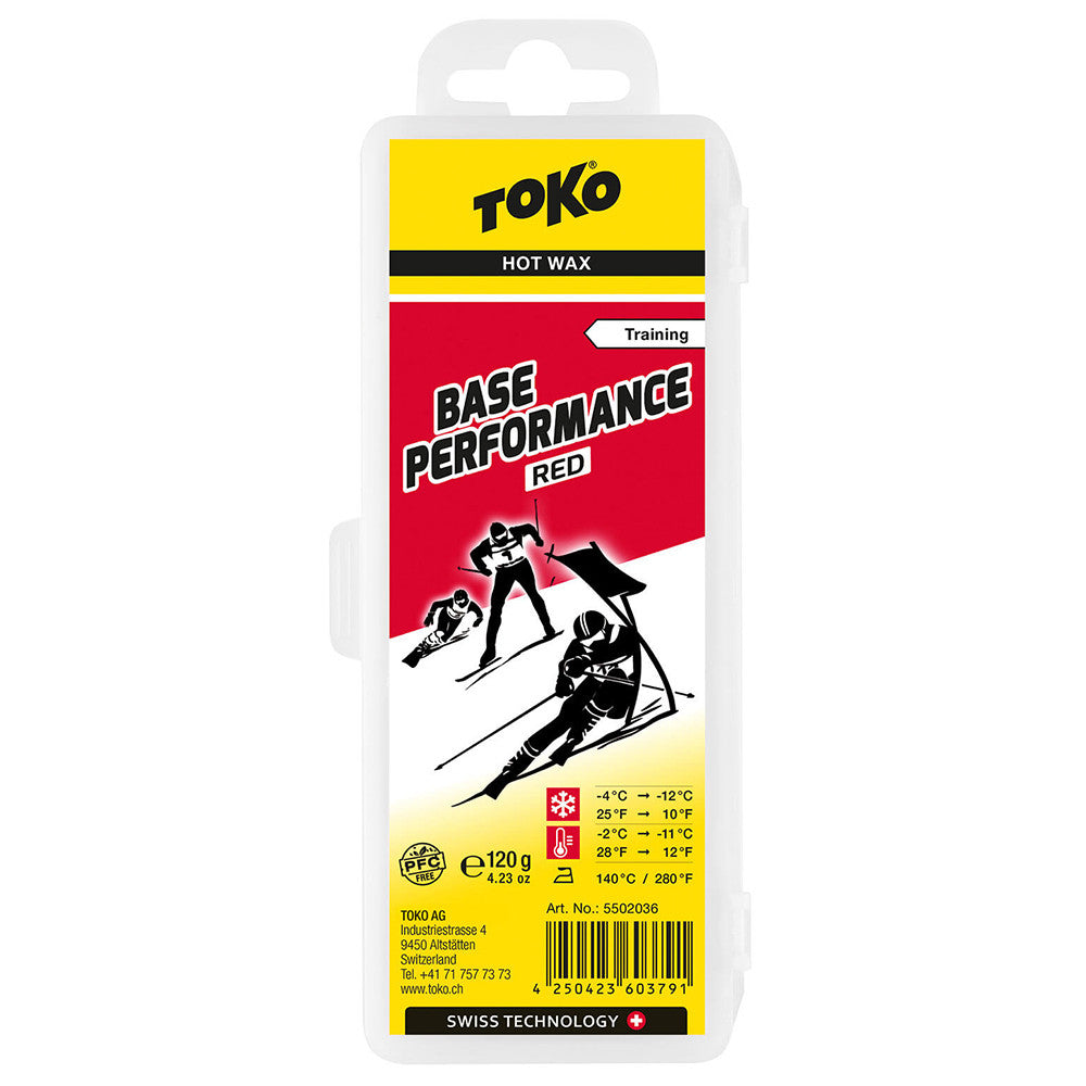 Toko Base Performance Hot Wax NF NonFluoro 120 g Red - (5502036)