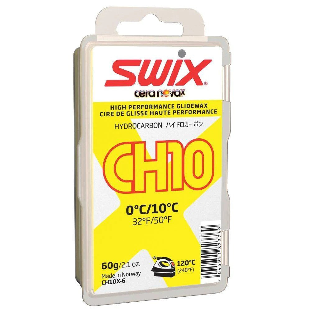 Swix CH10X Wax Yellow 32 to 50F, 60g - (CH10X-6) – Racewax.com