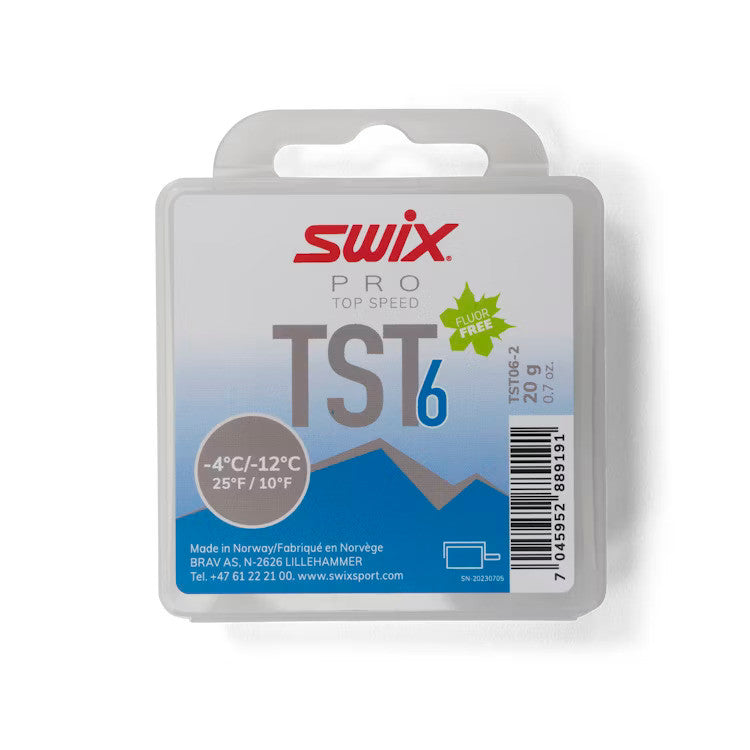 Swix Top Speed Wax TS6 Turbo Blue, -4°C/-12°C, 20g - (TST06-2)