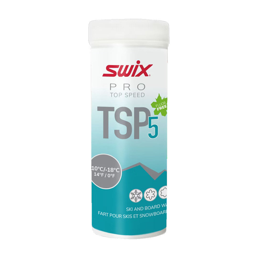 Swix Pro Top Speed Wax TSP5 Powder Turquoise, -8 °C/-15°C, 40g - (TSP05-4)