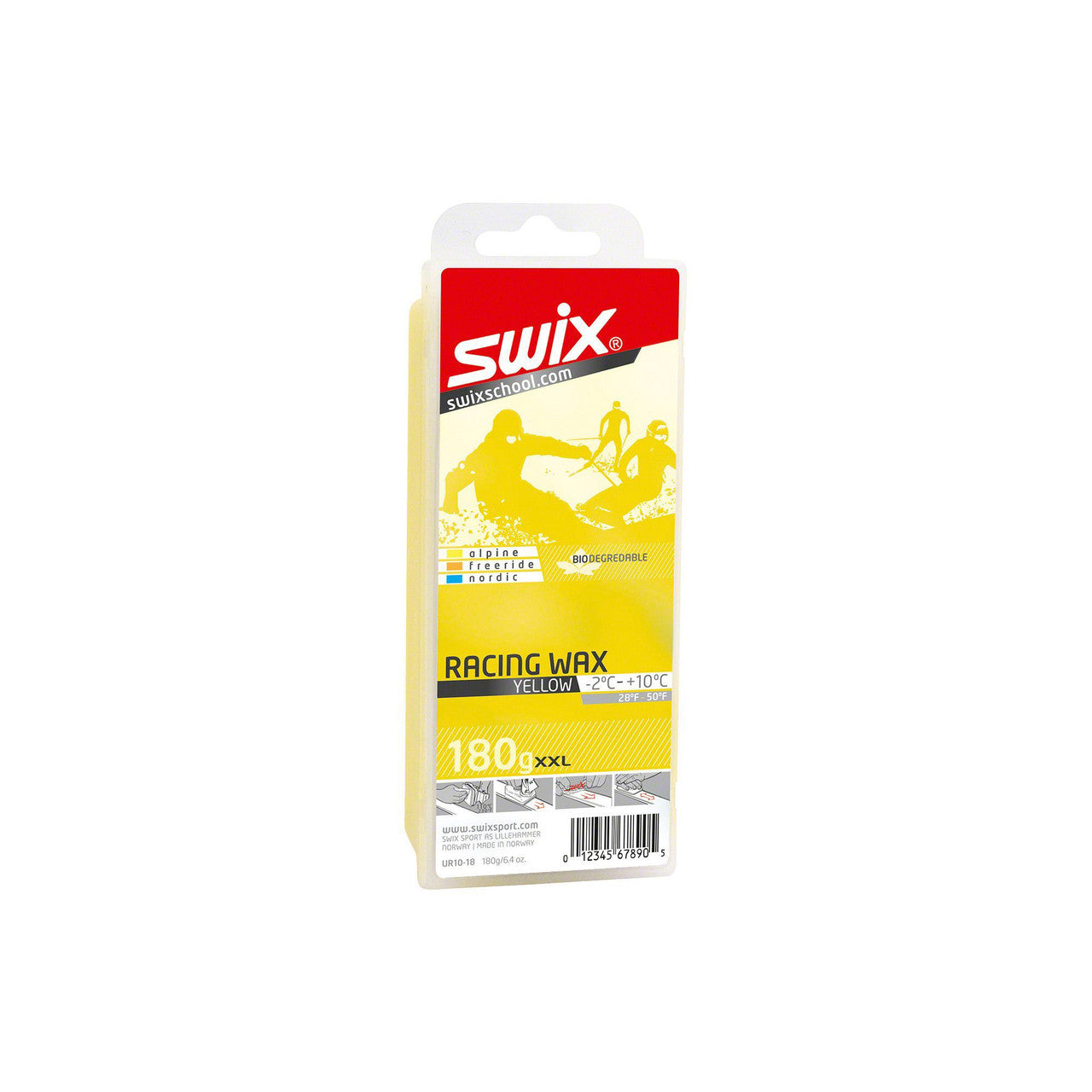 Swix Bio-Degradable Ski Snowboard Wax UR10-18 Warm 180 g - (UR10-18)