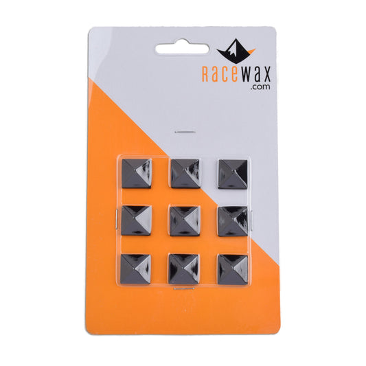 RaceWax Full Set of Nine Metal Pyramid Studs Stomp Pad 9 Black - (PC-2990) - secondary image