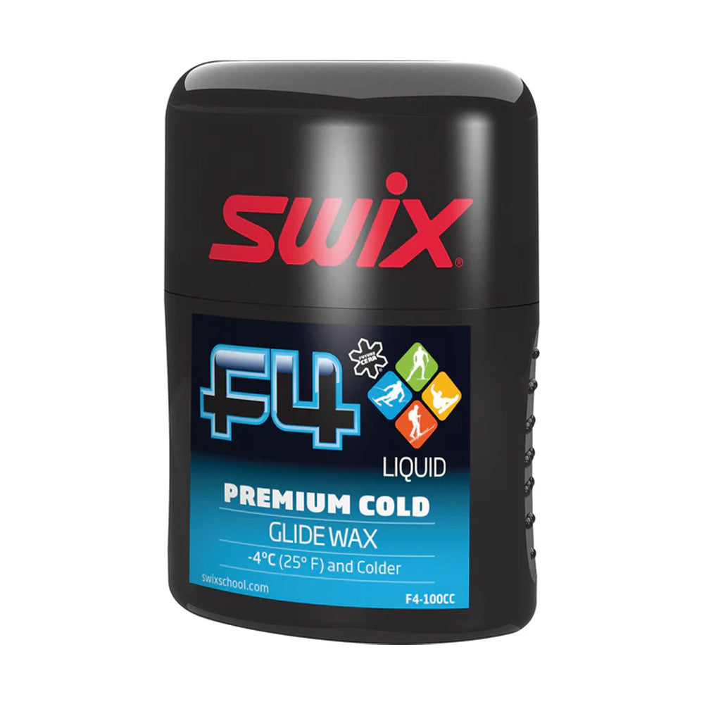 Swix F4 Glide Wax Premium Cold Liquid Performance - (F4-100NCUS)