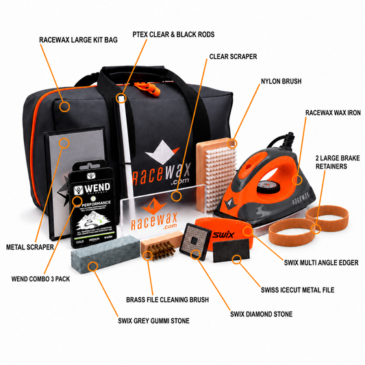 RaceWax Diamond Ski Wax Tuning Kit Plus Snowboard Vise - (ZB-5918) - secondary image