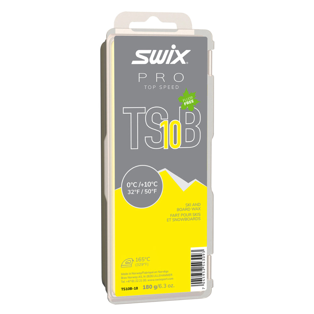 Swix Pro Top Speed Ski Snowboard Race Wax Black TS10B 180g - (TS10B-18)