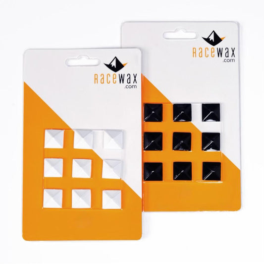 RaceWax BUNDLE Set of Nine Metal Pyramid Studs Stomp Black and White Pad - secondary image