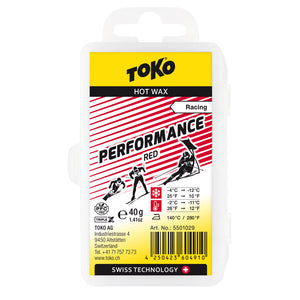 TOKO Performance Wax Sz 40g Red 5501029 – Racewax.com