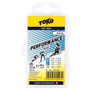 TOKO Performance Wax Sz 40g Blue 5501030 – Racewax.com