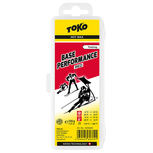 Toko Base Performance Hot Wax NF NonFluoro 120 g Red - (5502036)