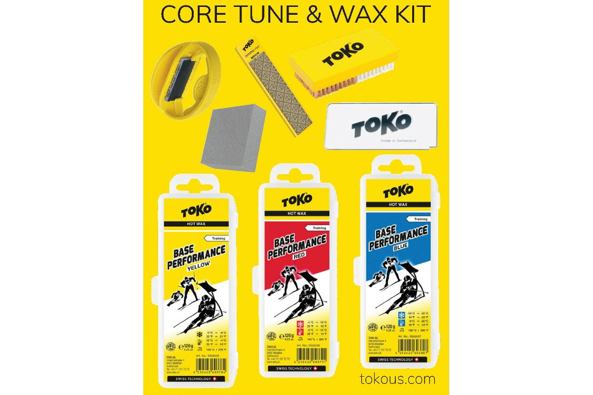 Toko Core Tune and Wax KIT - Wax and Tool Package. - (TOK000Z)