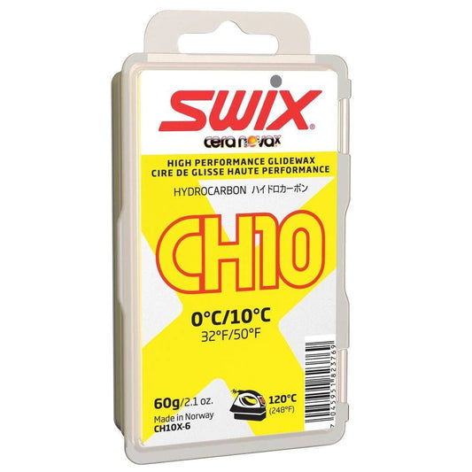 Swix CH10X Wax Yellow 32 to 50F, 60g - (CH10X-6)