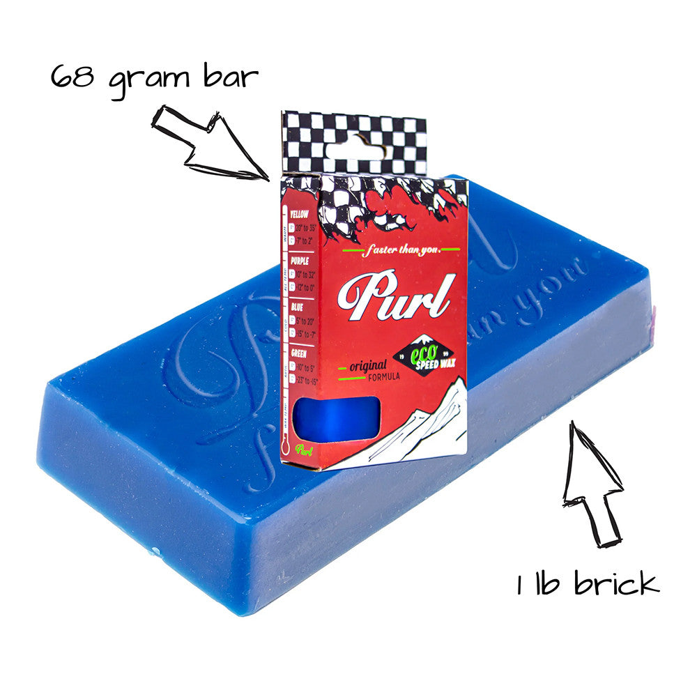 Purl Cold/Winter Blue Ski and Snowboard Wax - 68g - (1002)