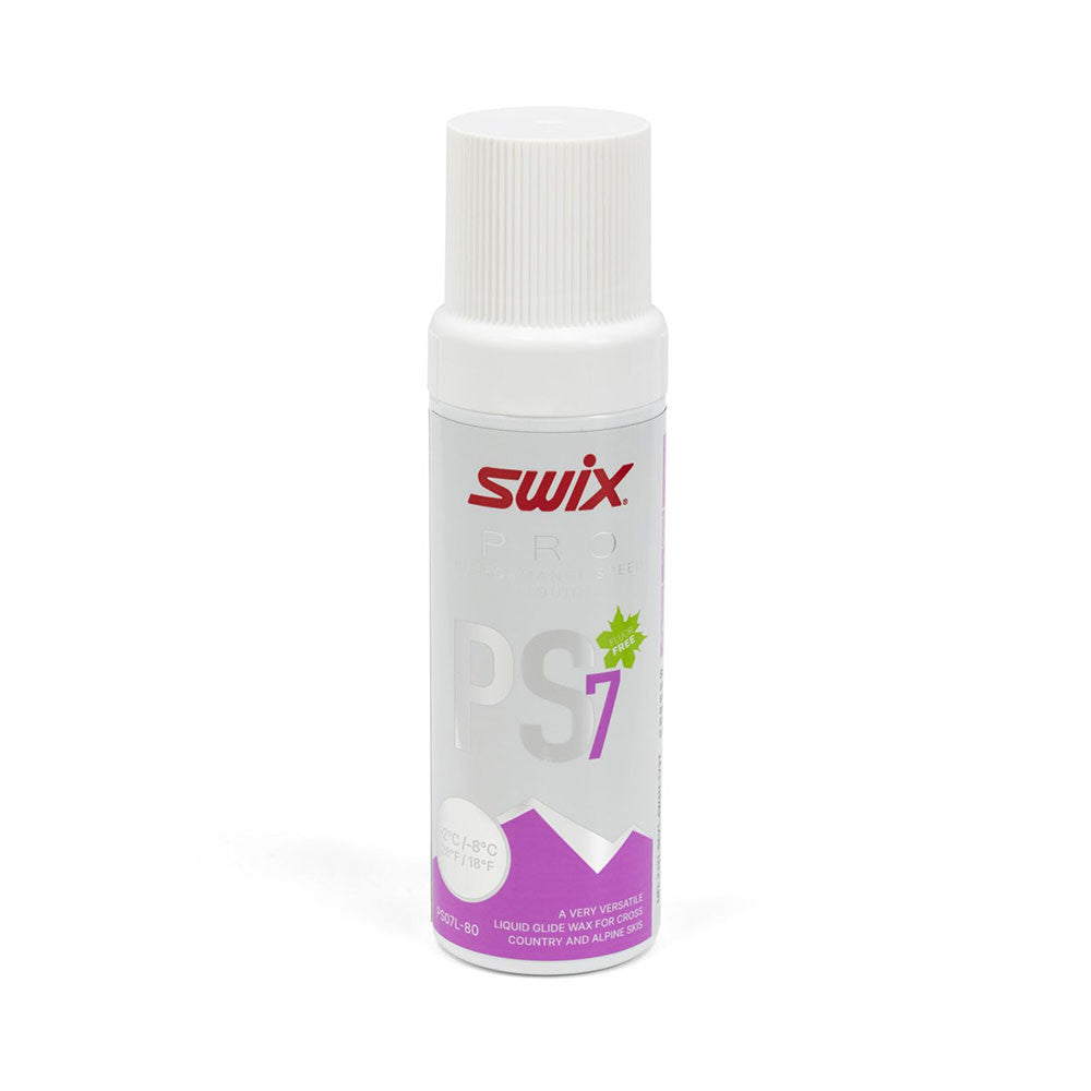 Swix PS7 Ski Snowboard Glide Liquid Violet Wax 80ml - (PS07-80)