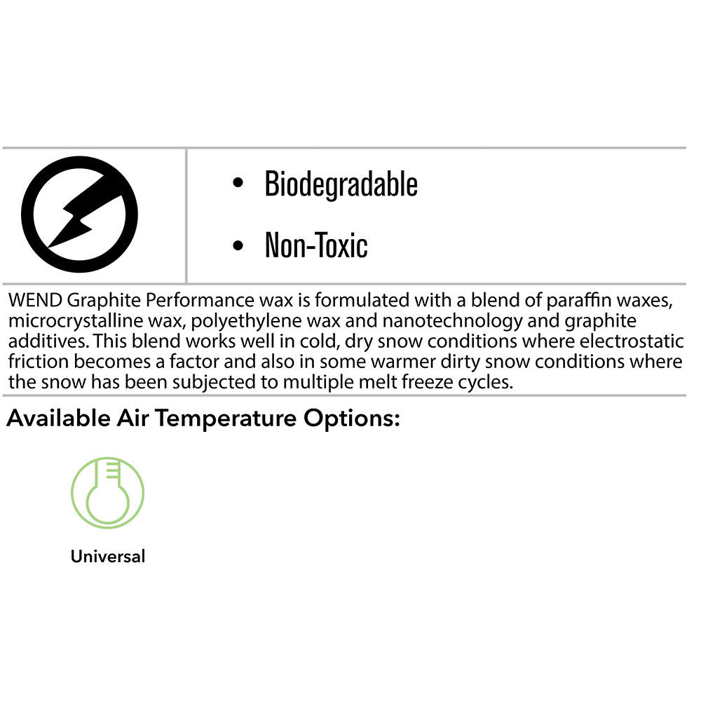 WEND Graphite Performance Hot Melt/Rub-On Wax -100g - (WCS13-A)