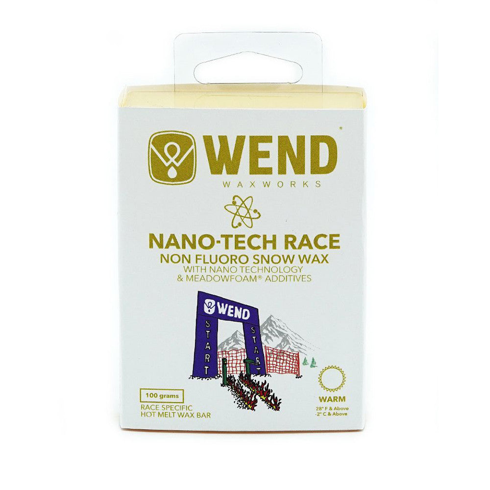 WEND NT Nano-Tech Race Wax Hot Melt Warm Yellow Bar - 100g - (WRY-A)