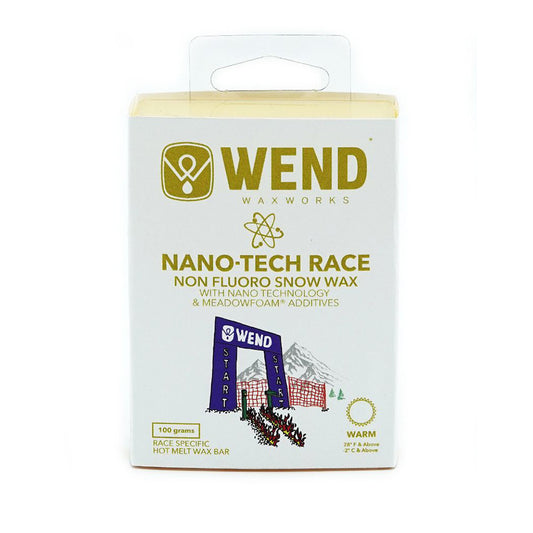 WEND NT Nano-Tech Race Wax Hot Melt Warm Yellow Bar - 100g - (WRY-A)
