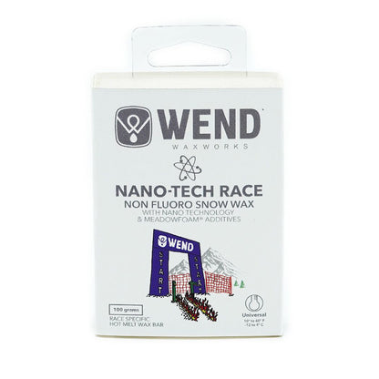 WEND NT Nano-Tech Race Wax Hot Melt Universal White Bar - 100g - (WRW-A)