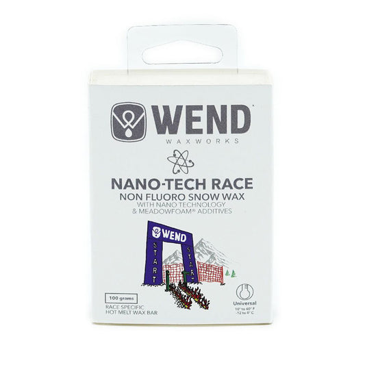 WEND NT Nano-Tech Race Wax Hot Melt Universal White Bar - 100g - (WRW-A)
