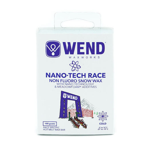 WEND NT Nano-Tech Race Wax Hot Melt Cold Blue Bar - 100g - (WRB-A)