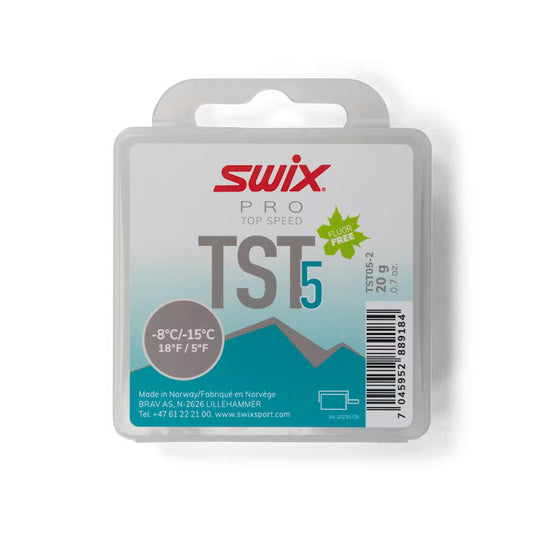 Swix Top Speed Wax TS5 Turbo Turquoise, -8 °C/-15°C, 20g - (TST05-2)