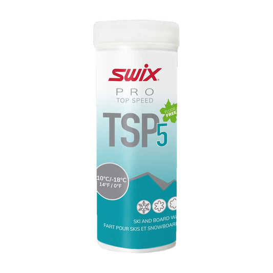Swix Pro Top Speed Wax TSP5 Powder Turquoise, -8 °C/-15°C, 40g - (TSP05-4)