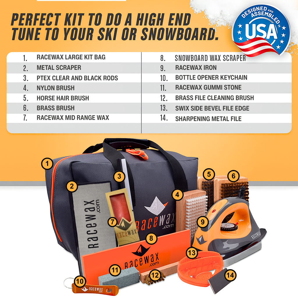 RaceWax Premium Snowboard Tuning/Waxing Kit