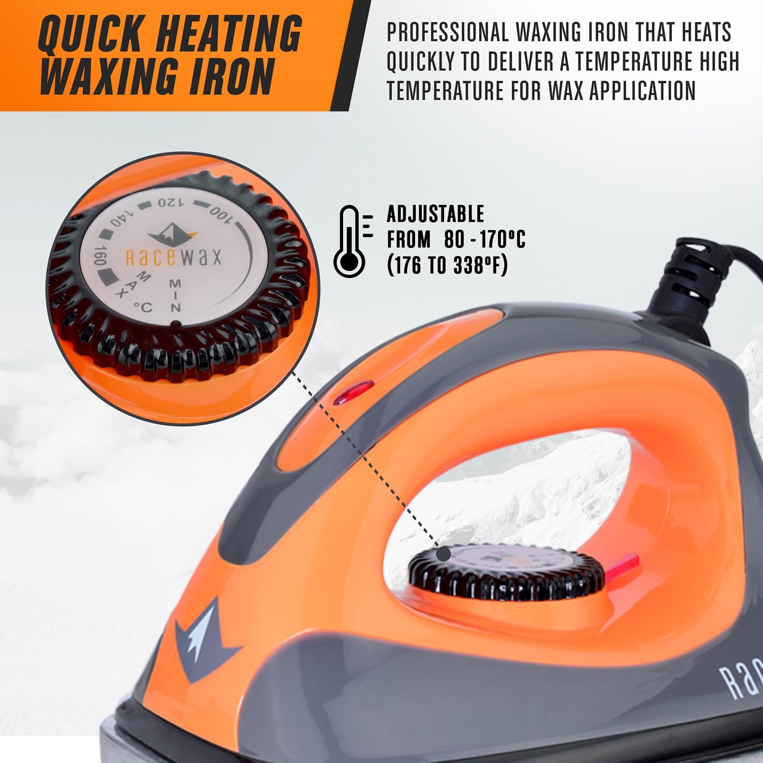 RaceWax Ski Snowboard Waxing Iron - (PB-8800) – Racewax.com