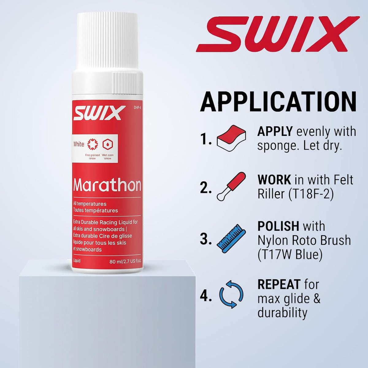 Swix Marathon Liquid 80ml, USA - (DHL-25-80US)