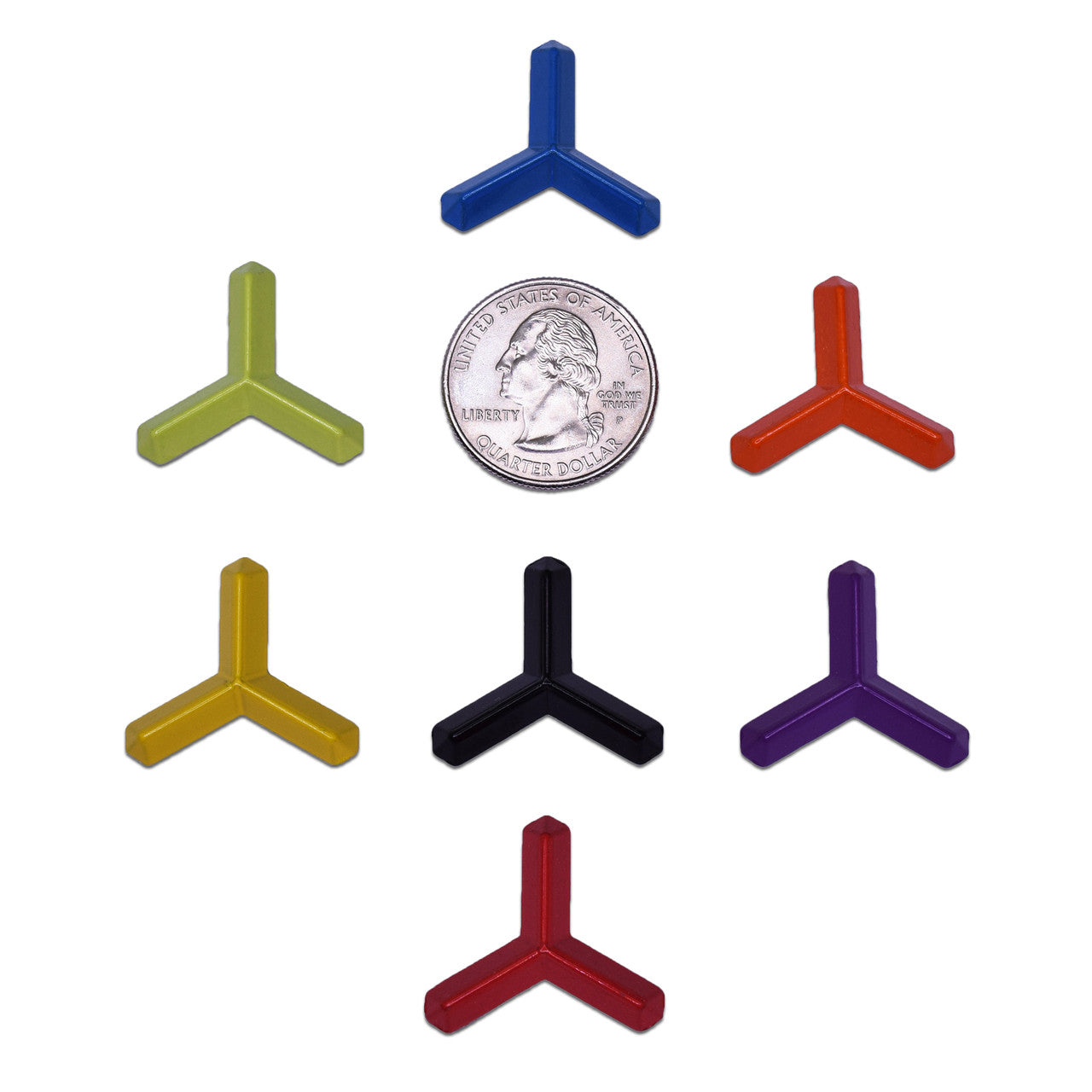 RaceWax Set of Ten Metal Ninja Studs Snowboard Stomp Pad 10 Orange - (PC-1025)