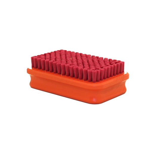 Swix T0190B Fine Red Nylon Brush Rectangular for Liquid Wax Finish - (T0190B)