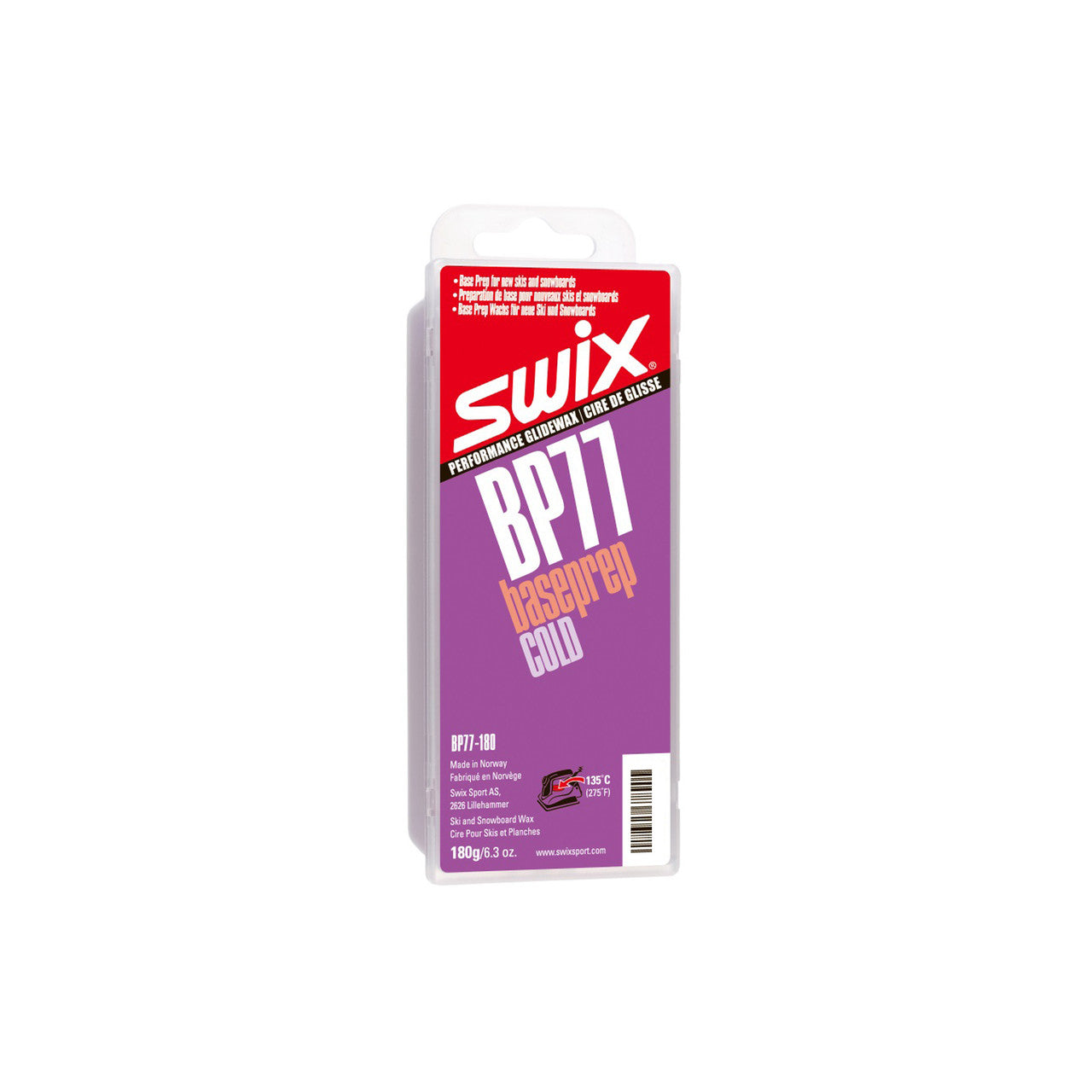Swix Base Prep Ski Wax 180g BP77 - (BP77-18)