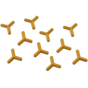 RaceWax Set of Ten Metal Ninja Studs Snowboard Stomp Pad 10 Yellow