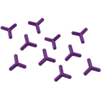 RaceWax Set of Ten Metal Ninja Studs Snowboard Stomp Pad 10 Purple - (PC-1036)