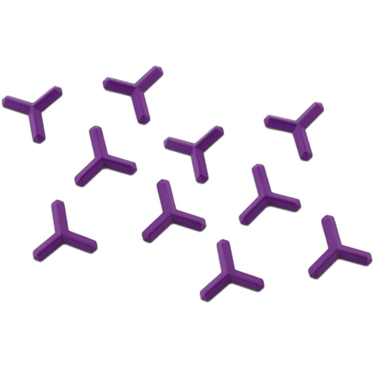 RaceWax Set of Ten Metal Ninja Studs Snowboard Stomp Pad 10 Purple - (PC-1036)