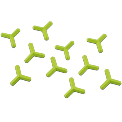 RaceWax Set of Ten Metal Ninja Studs Snowboard Stomp Pad 10 Green - (PC-1047)