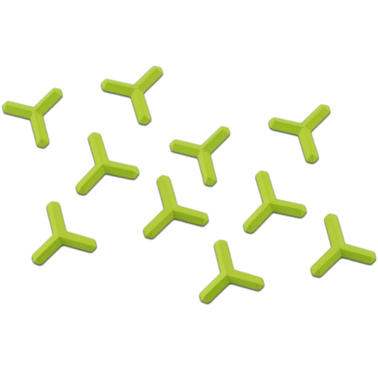 RaceWax Set of Ten Metal Ninja Studs Snowboard Stomp Pad 10 Green - (PC-1047)