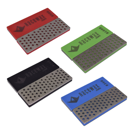 RaceWax Ski and Snowboard Diamond Stone Set, 70 mm, All Four Stones - (PC-9000)