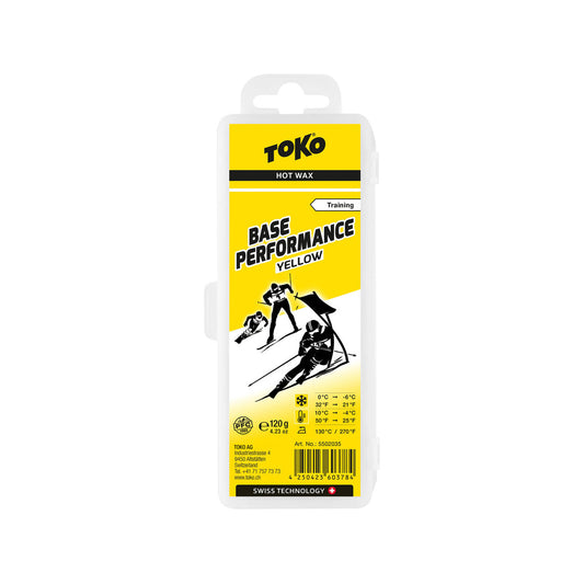 Toko Base Performance Hot Wax NF NonFluoro 120 g Yellow - (5502035)