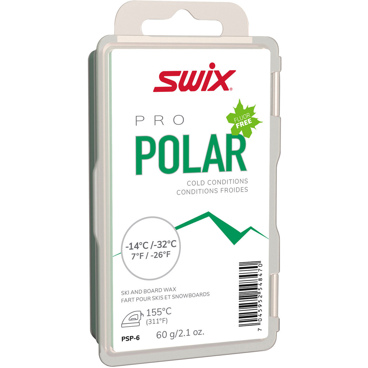 Swix PSP Polar Ski Snowboard Glide Wax - (PSP-6)