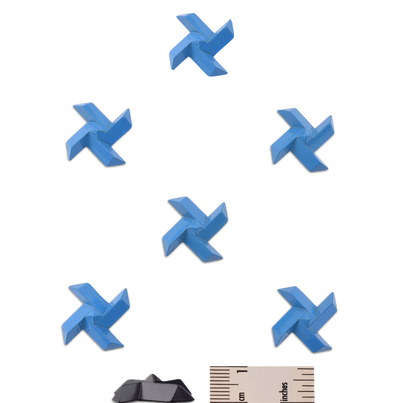 Ninja Snowboard Studs Stomp Pad by RaceWax Six 4-Point Studs in Blue - (PC-4320)