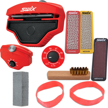 RaceWax Dual Edge Kit (RYA) Ski Base-Side Tool +Diamonds +Gummi & More - (ZL-7593)