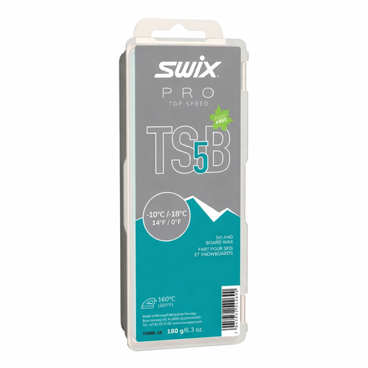 Swix Pro Top Speed Ski Snowboard Race Wax Black TS5B 180g - (TS05B-18)