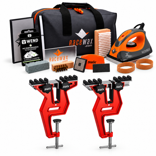 RaceWax Diamond Ski Wax Tuning Kit Plus Snowboard Vise - (ZB-5918)