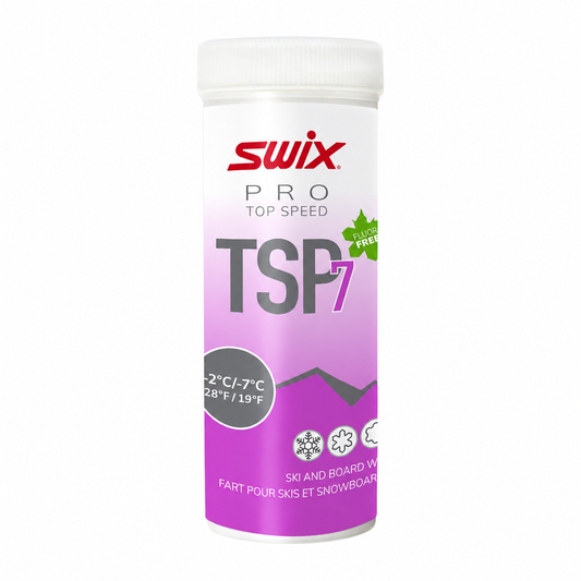 Swix Pro Top Speed Powder Ski Snowboard Wax TSP7 40g Fluoro Free - (TSP07-4)