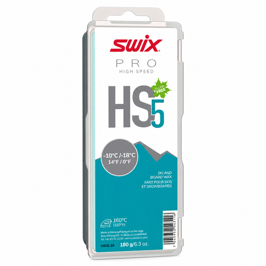Swix HS5 Ski Snowboard Glide Wax HS05-18 180g - (HS05-18)