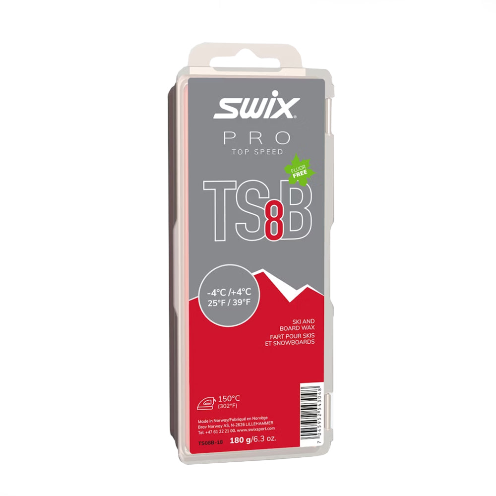 Swix Pro Top Speed Ski Snowboard Race Wax Black TS8B 180g - (TS08B-18)
