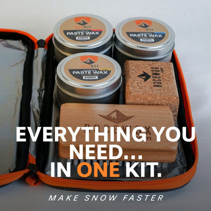 RaceWax Paste Wax Kit – Fluoro-Free Ski & Snowboard Wax Set - (c)