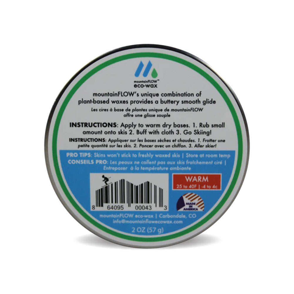 Mountain Flow Quick Wax Tin Warm Temp Wax 2oz