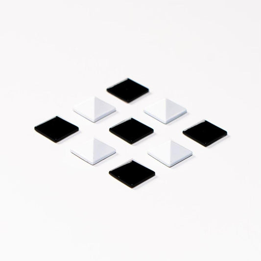 RaceWax BUNDLE Set of Nine Metal Pyramid Studs Stomp Black and White Pad