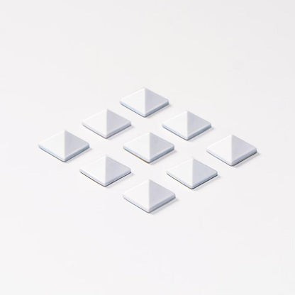 RaceWax BUNDLE Set of Nine Metal Pyramid Studs Stomp Black and White Pad